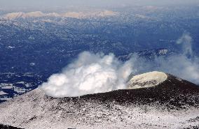 Mt. Asama spews smoke